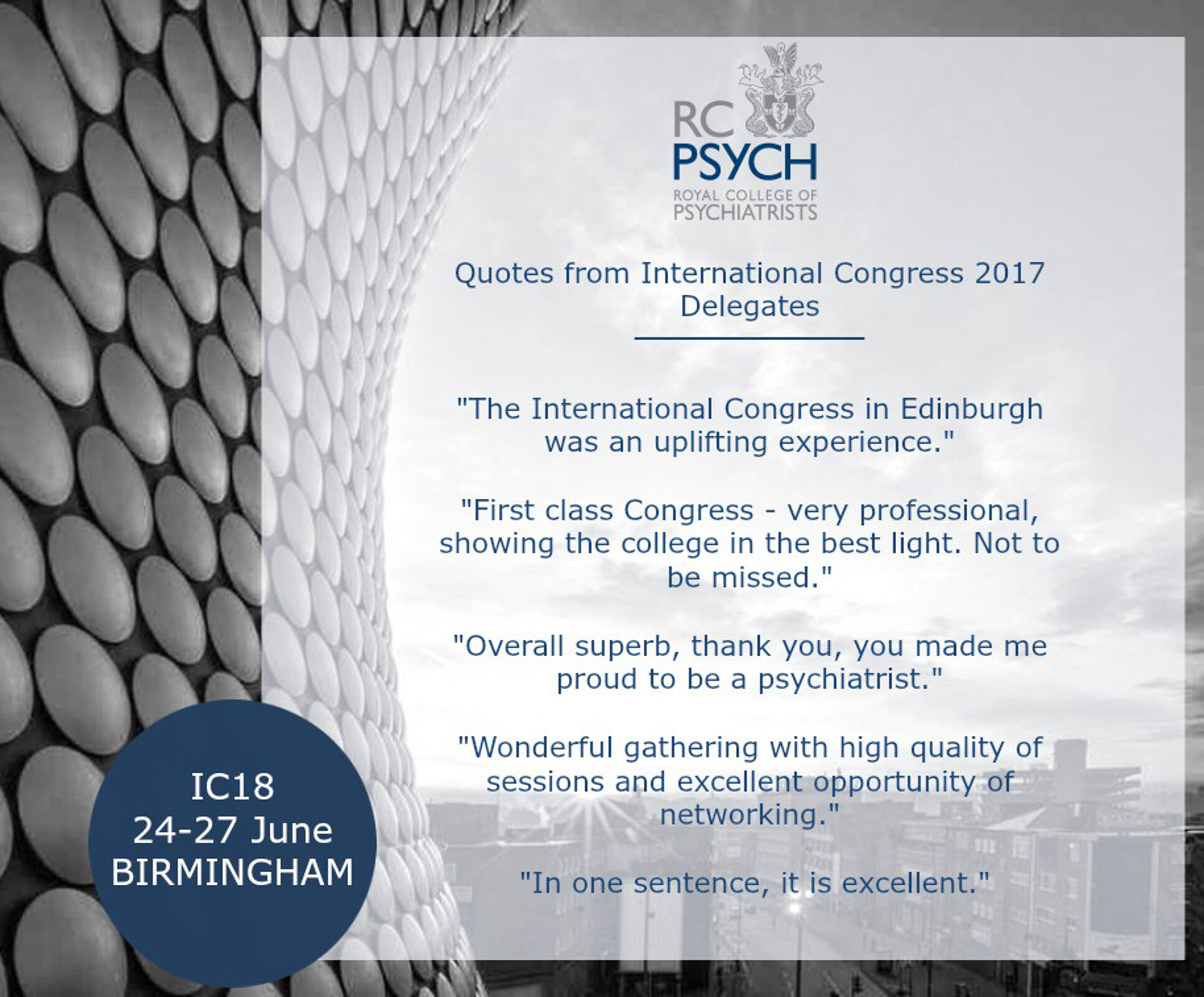 Royal College Of Psychiatrists Congress 2018 Centre For Global Mental   Booking   IC18 (International) (002) V2 